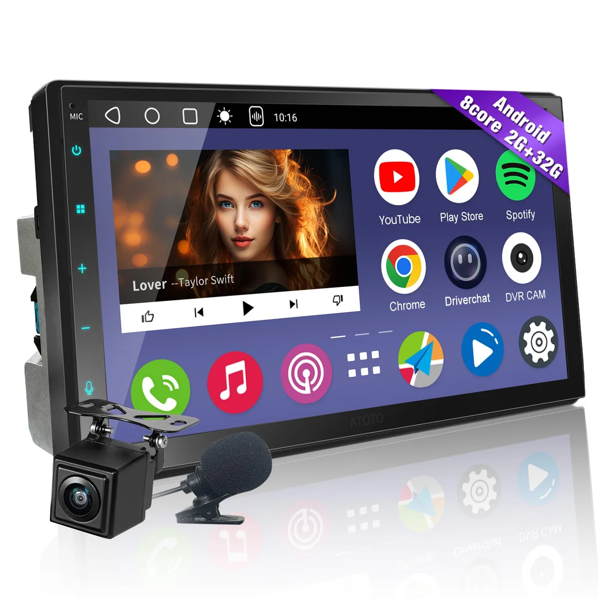 ATOTO A6PF Android Double DIN Car Stereo image 2