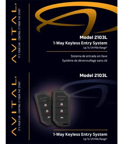 Avital 2103L Keyless Entry System image 2
