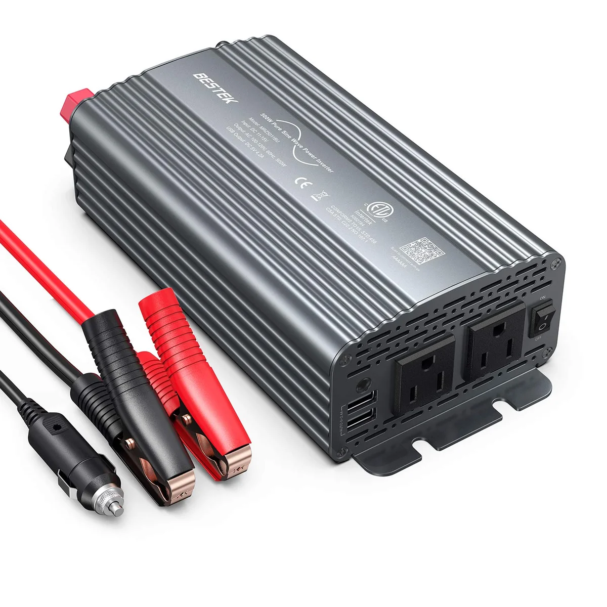 BESTEK 500W Pure Sine Wave Power Inverter image 2