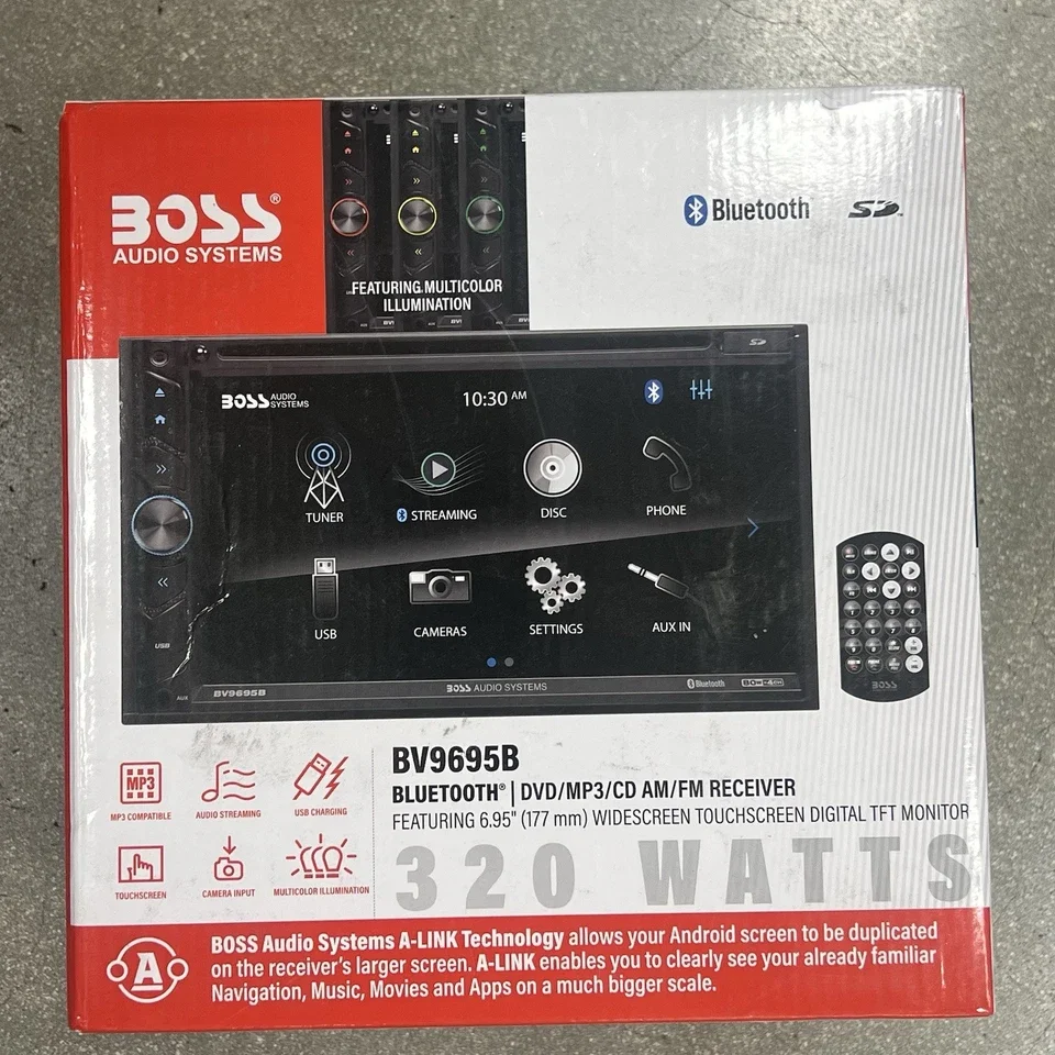 BOSS Audio BV9695B Double Din Stereo