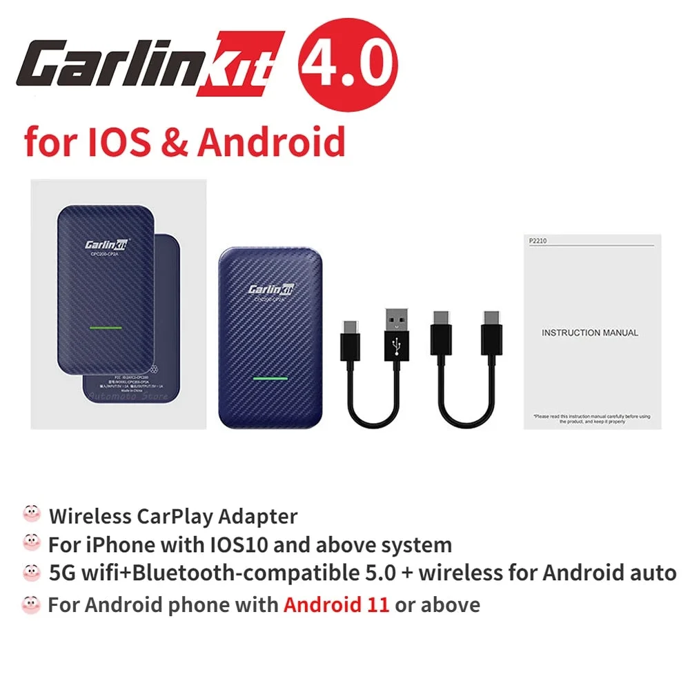 CarlinKit 5.0 Wireless CarPlay/Android Auto Adapter image 2