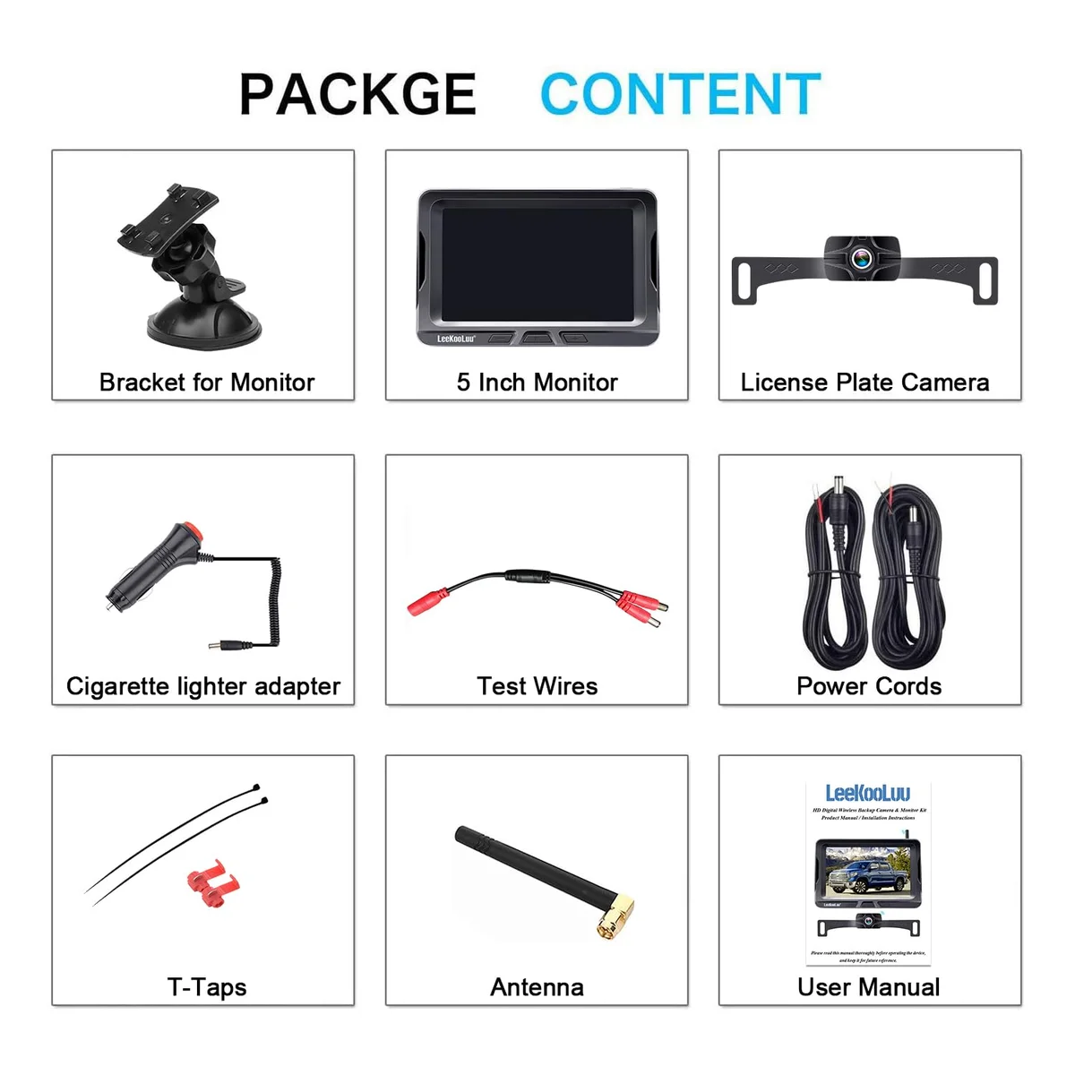 LeeKooLuu LK2 Wireless Backup Camera