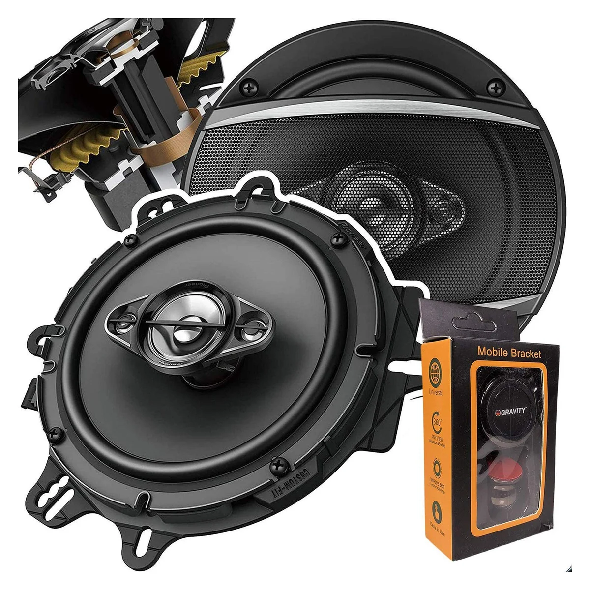 Pioneer TS-A1680F 6.5-Inch 4-Way Speakers image 3