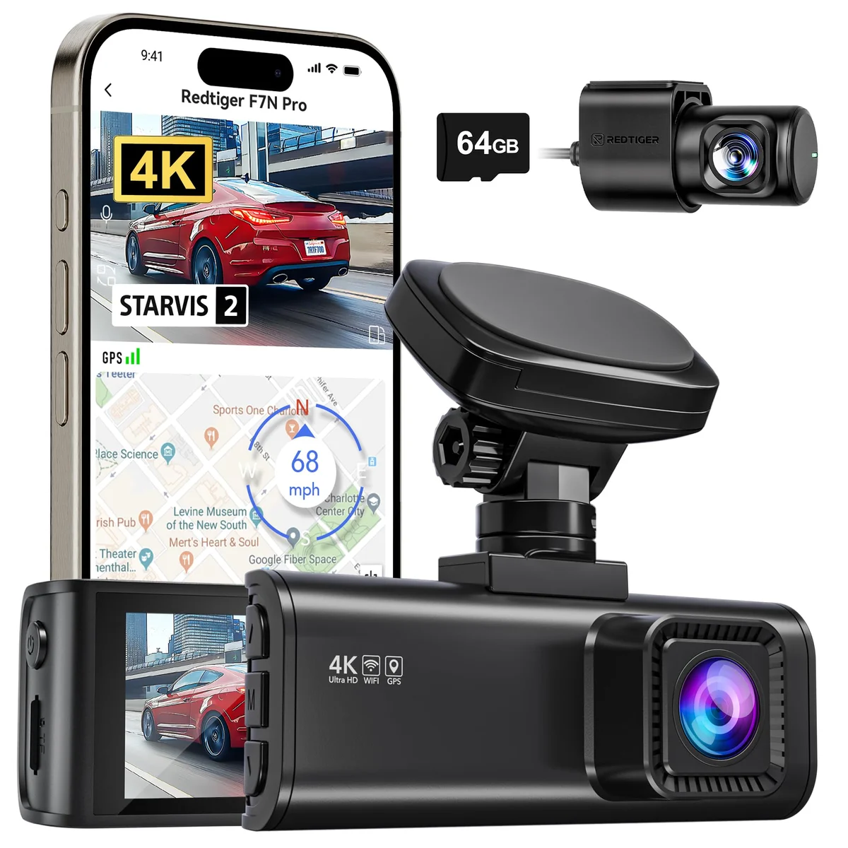 REDTIGER F7N Pro 4K Dash Cam
