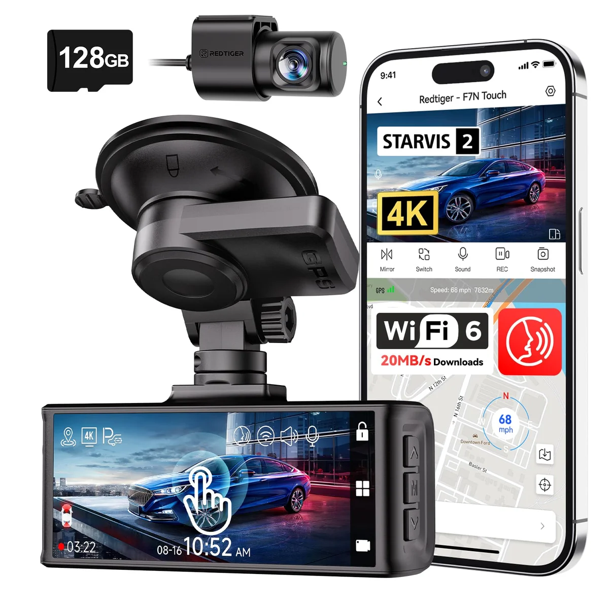 REDTIGER F7N Pro 4K Dash Cam image 3