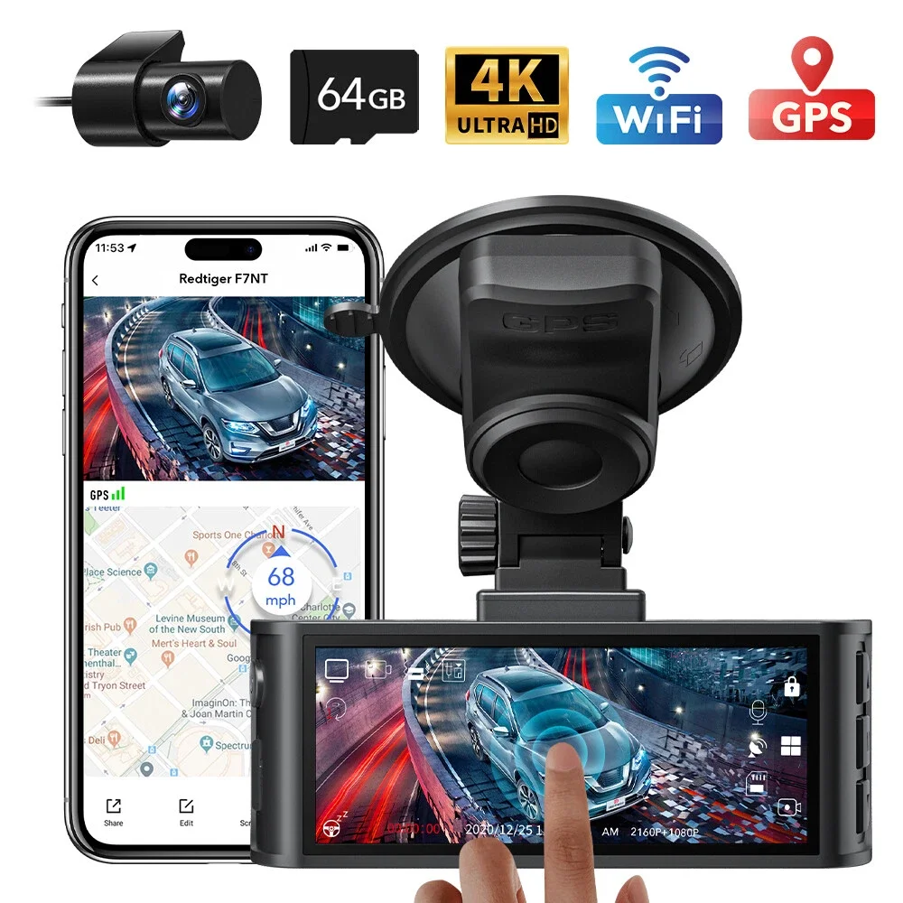 REDTIGER F7N Touch 4K Dash Cam
