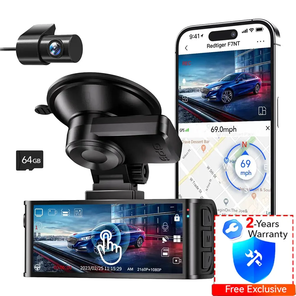 REDTIGER F7N Touch 4K Dash Cam image 2